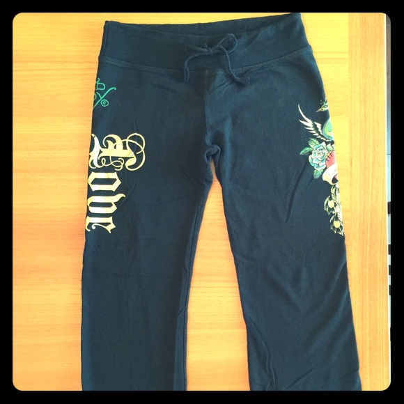 Ed Hardy black sweatpants