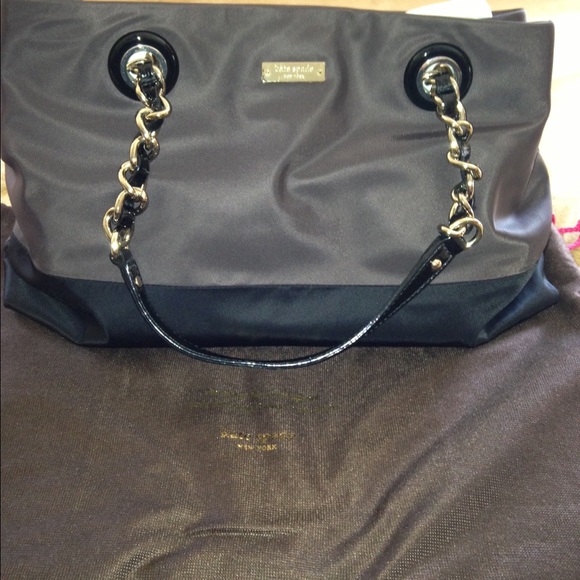 Kate Spade brown and black nylon purse