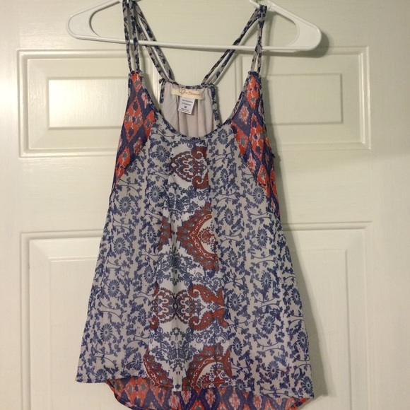 Trendy flowy America tank NWOT - Picture 1 of 2