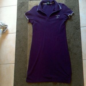 Purple Polo T-shirt dress