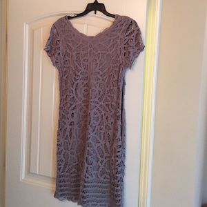 Taupe short sleeve dress