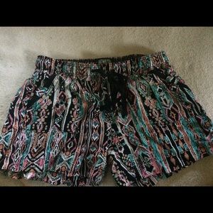 Tribal print shorts