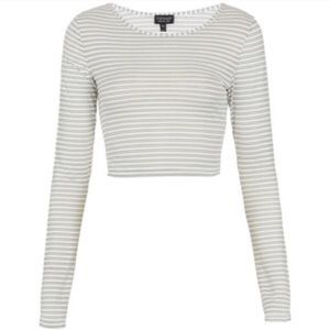 Thin stripe crop top