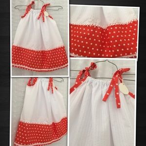 🐞Childs White Seersucker Dress🐞