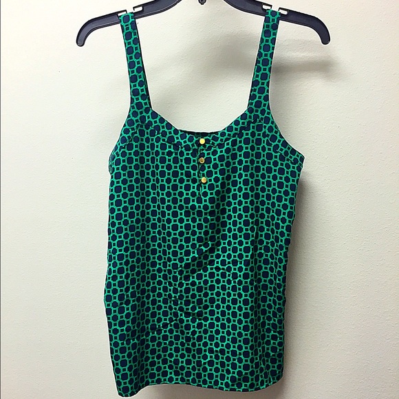 Banana Republic Tops - BANANA REPUBLIC | Blue Green Silky Tank SZ: XS