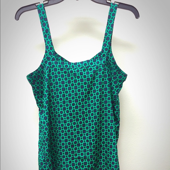 BANANA REPUBLIC | Blue Green Silky Tank SZ: XS - Picture 3 of 4