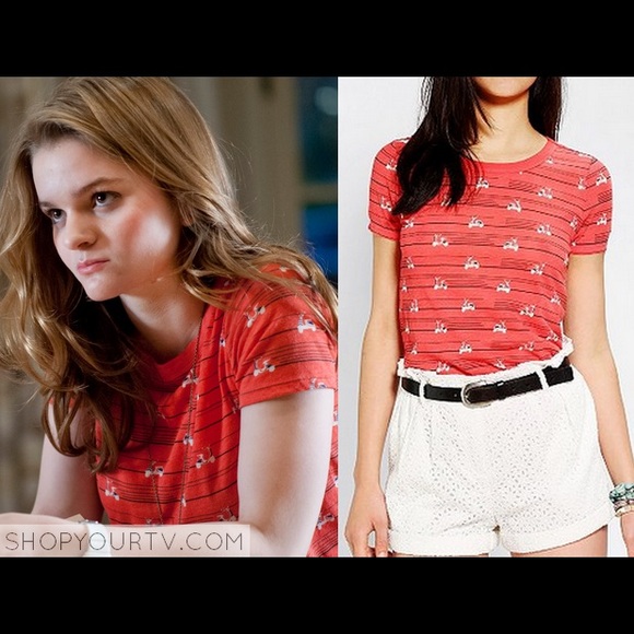 🦀 BDG red bicycle t-shirt
