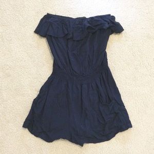 Wet Seal Navy Blue Sleeveless Romper