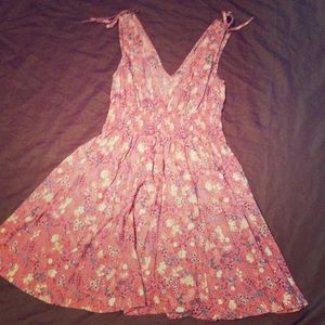 Pink and prairie flower sundress