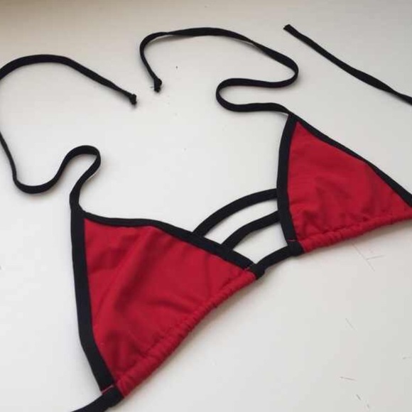 Other - Red and black swim top