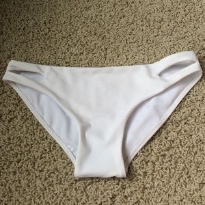 White bikini bottoms Sz M