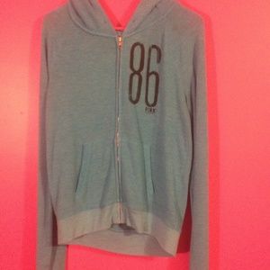 vs PINK 🎀 blue zip-up hoodie