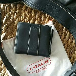 Coach wallet. Black leather