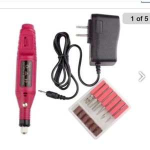 Nail drill with removable attachments