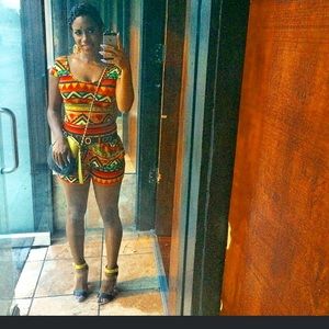 Aztecs 2pc crop short set