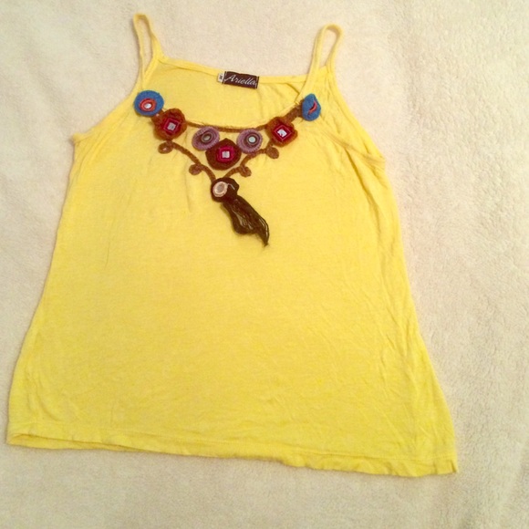 Ariella yellow tank top