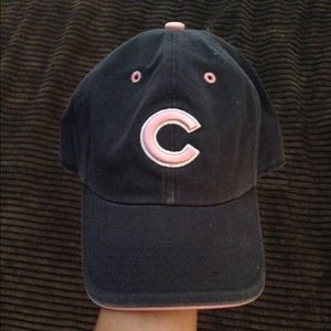 Navy Blue & Pink  Chicago Cubs baseball cap