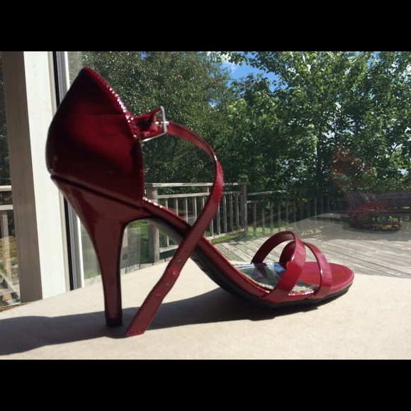 NWOT Red Strappy Sandals