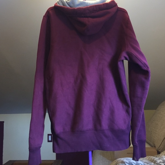 ***SOLD***Burgundy Pullover Hoodie - Picture 2 of 3