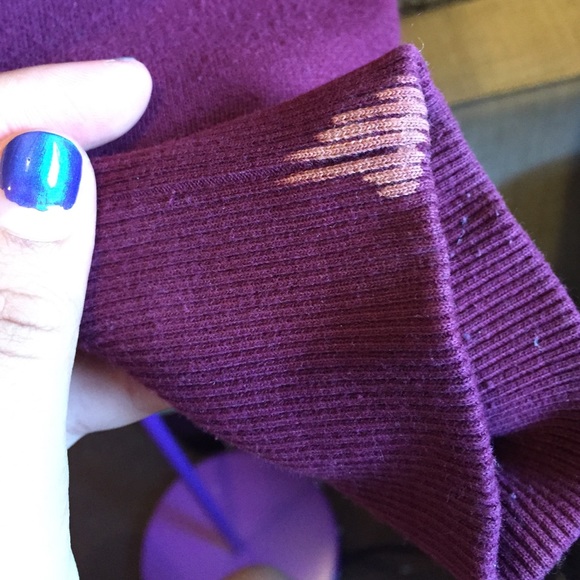 ***SOLD***Burgundy Pullover Hoodie - Picture 3 of 3