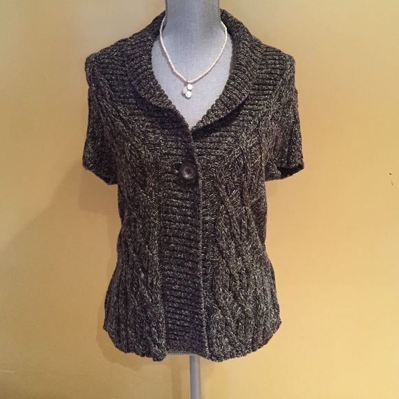 Tribal brown and white sweater - Picture 1 of 4