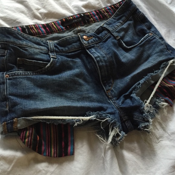 Joes jeans shorts with striped pockets