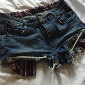 Joes jeans shorts with striped pockets