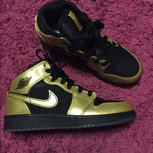 Metallic Gold Jordan 1's