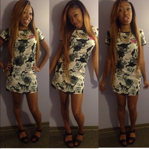 Floral print dress from Asos.