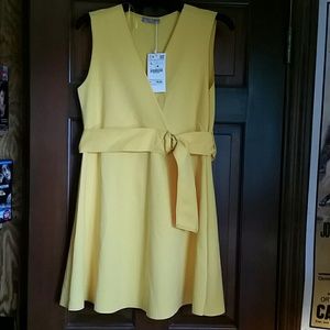 Zara yellow dress