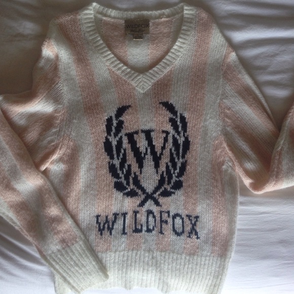 Wildfox logo knit sweater