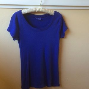 Royal blue knit top