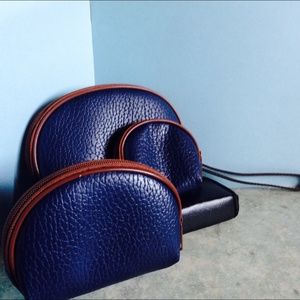 Vintage Blue Nesting Clutch Set of 3