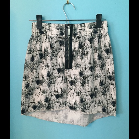 River Island Black and White Skirt
