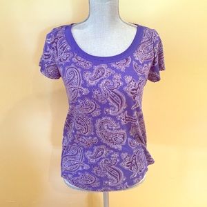 Blue paisley top from Ann Taylor!