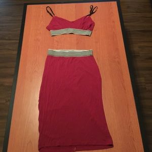 Burgundy co-ord