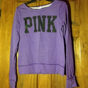 PINK Victoria's Secret Purple Crewneck