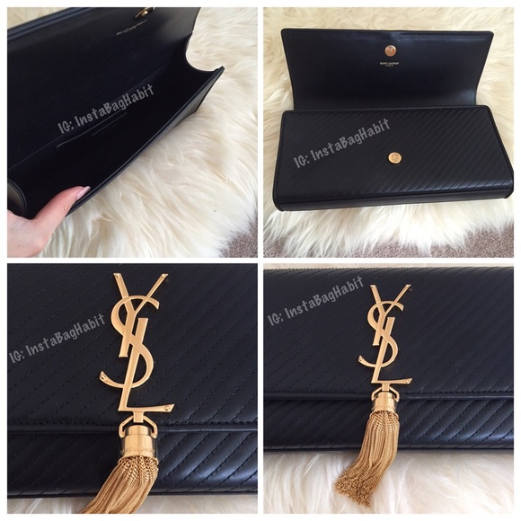 🎀SOLD🎀NWT AUTH Saint Laurent Monogram Tassel - Picture 3 of 4