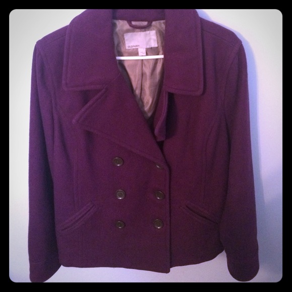 Purple pea coat