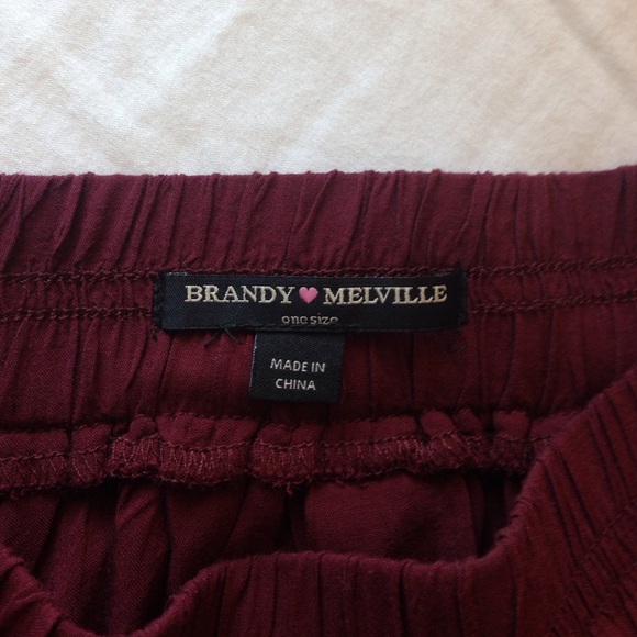 SOLD Brandy Melville Maroon Skirt - Picture 2 of 3