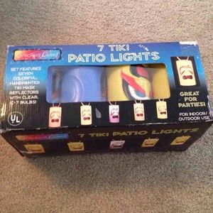 Hand painted tiki lights