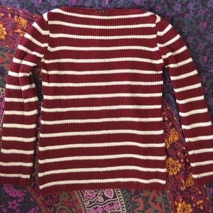 Red&rehire stripe sweater