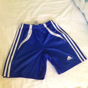 Blue Adidas Soccer Shorts