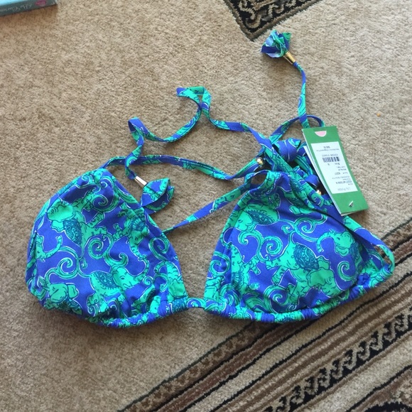 NWT Lilly Pulitzer Loopy Bikini Top Size Medium