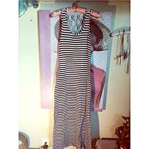 Striped maxi dress