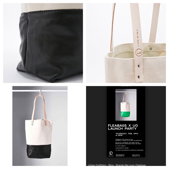 Urban Outfitters Fleabag Leather and Canvas Tote - Picture 2 of 4