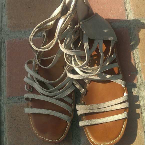 Suede Gladiator sandals