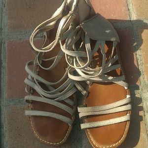 Suede Gladiator sandals
