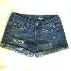 American Eagle Distressed Denim Shorts