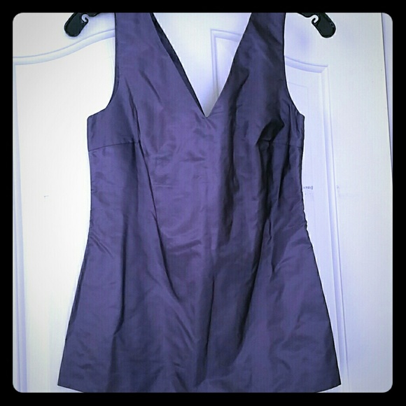 Prada silk v neck blouse